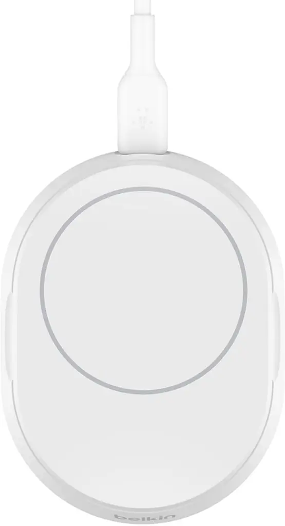 Зарядний пристрій BELKIN 15Вт Magnetic Stand Qi2, білий (WIA008VFWH) - фото 2