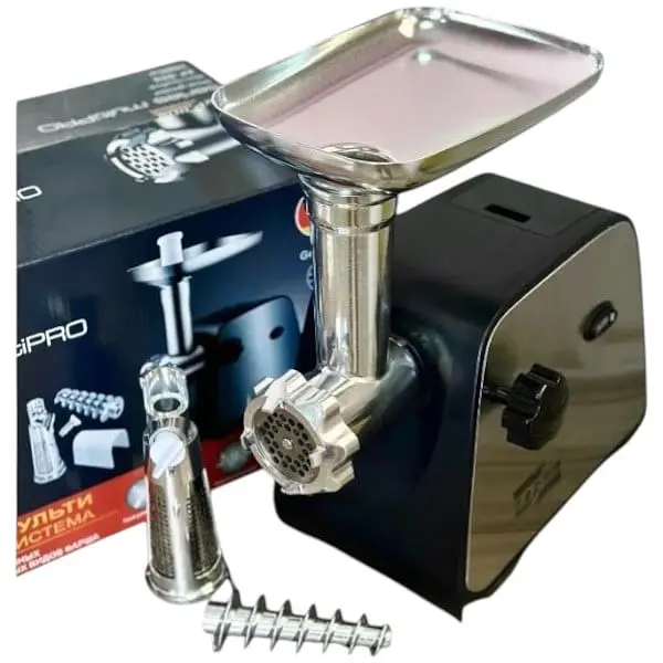 Електром'ясорубка Zepline ZP-002 з реверсом та насадками для томатного соку ковбаси 3000 Вт - фото 3