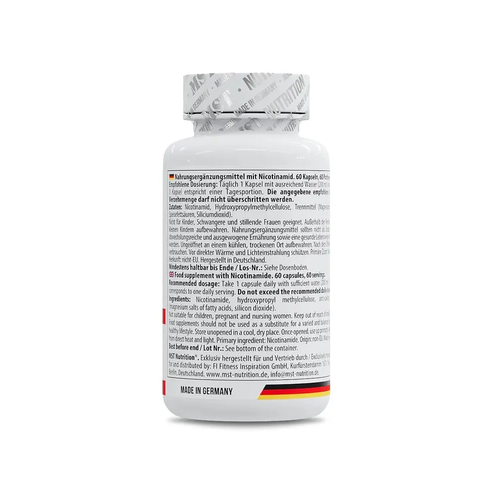 Вітамін В3 Niacin, 60 капсул MST Nutrition vit0004472 - фото 3