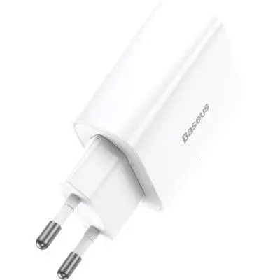 Зарядний пристрій Baseus Speed Mini Quick Charger White (CCFS-SN02) - фото 2