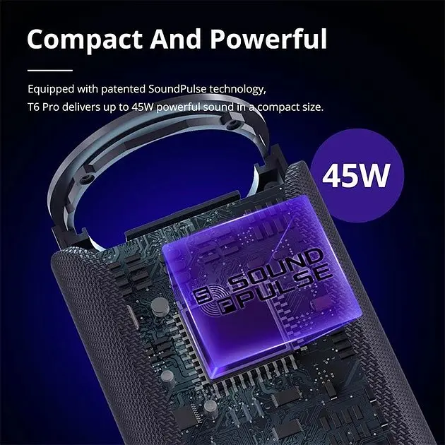 Портативна акустика Tronsmart T6 Pro 45W бездротова - фото 7
