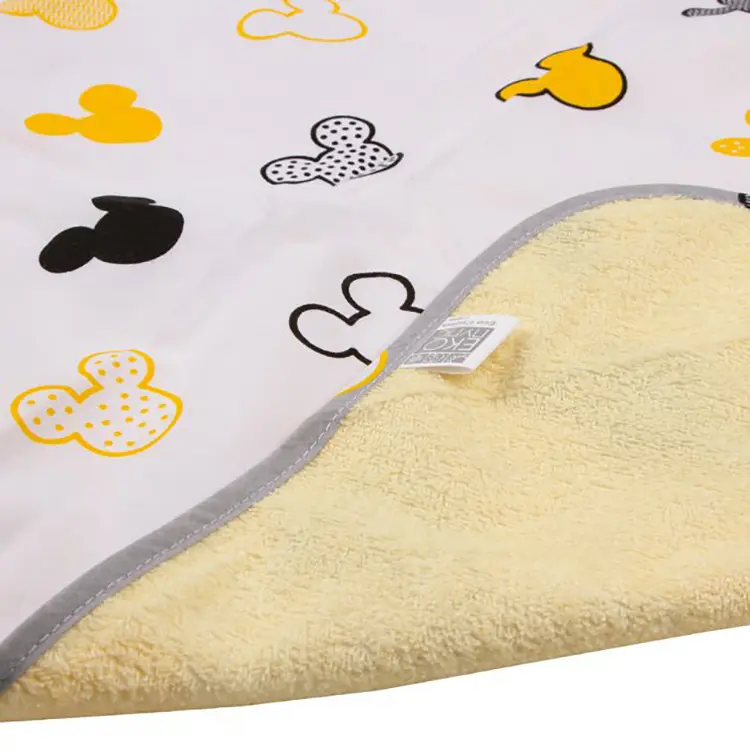 Багаторазова непромокальна пелюшка Еко Пупс Eco Cotton Мишки Міккі 90х65 см біла - фото 2