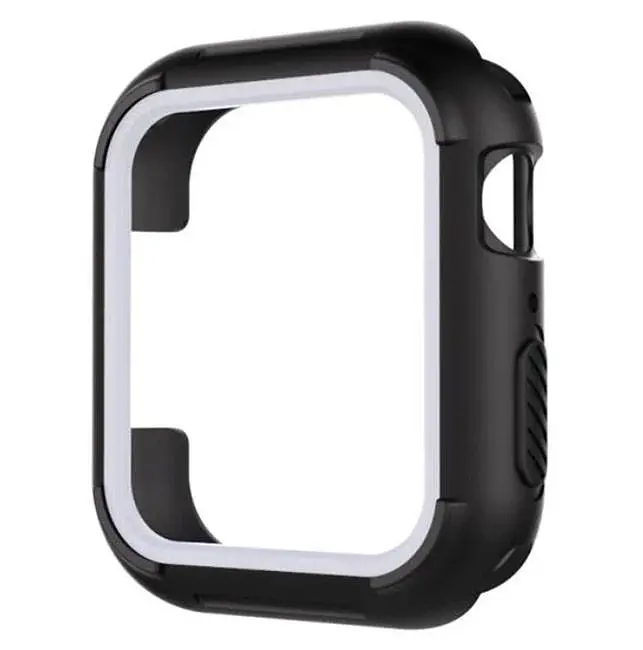 Силіконовий захисний корпус Primo для Apple Watch 40 мм Black/White - фото 2