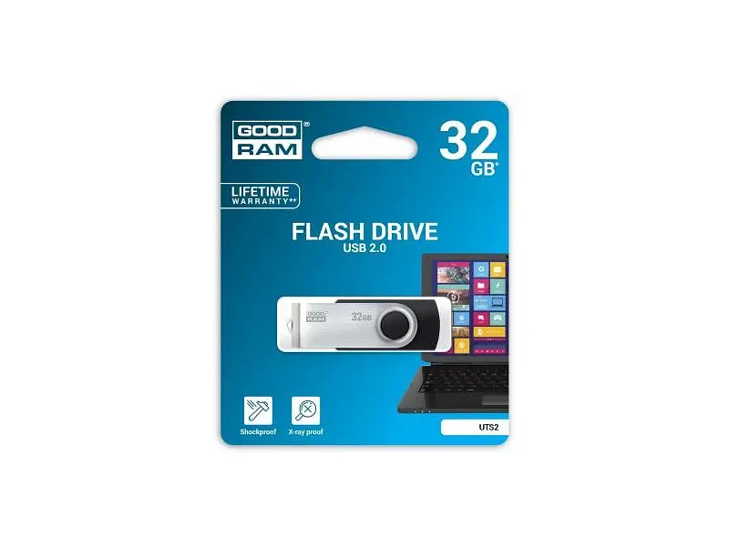 USB флеш накопичувач GOODRAM 32 GB UTS2 (Twister) Black USB 2.0 (UTS2-0320K0R11) - фото 2