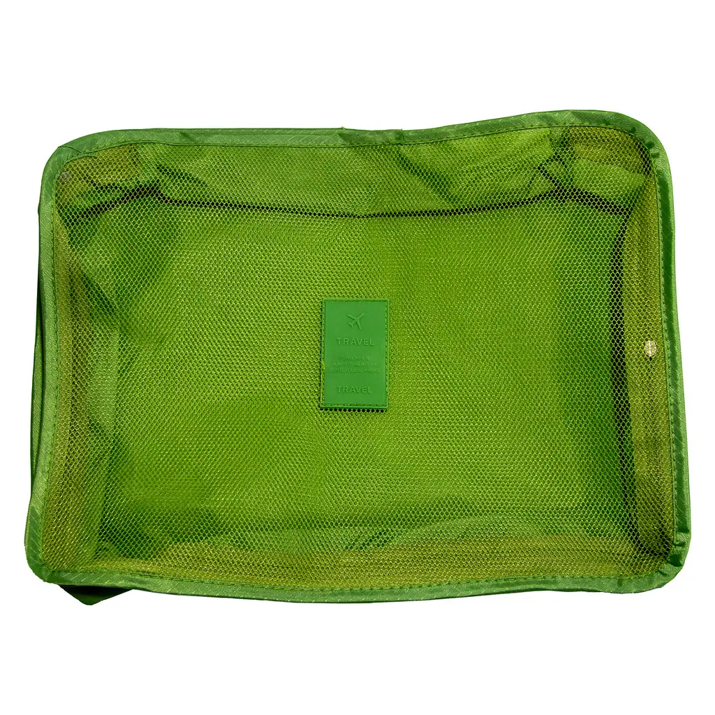 Набір дорожніх органайзерів для одягу зелені 6 штук Secret Pouch - фото 4