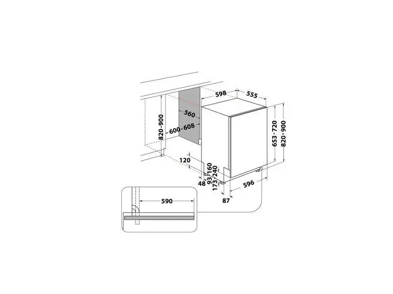 Вбудована посудомийна машина Whirlpool WIO 3O540 PELG - фото 5