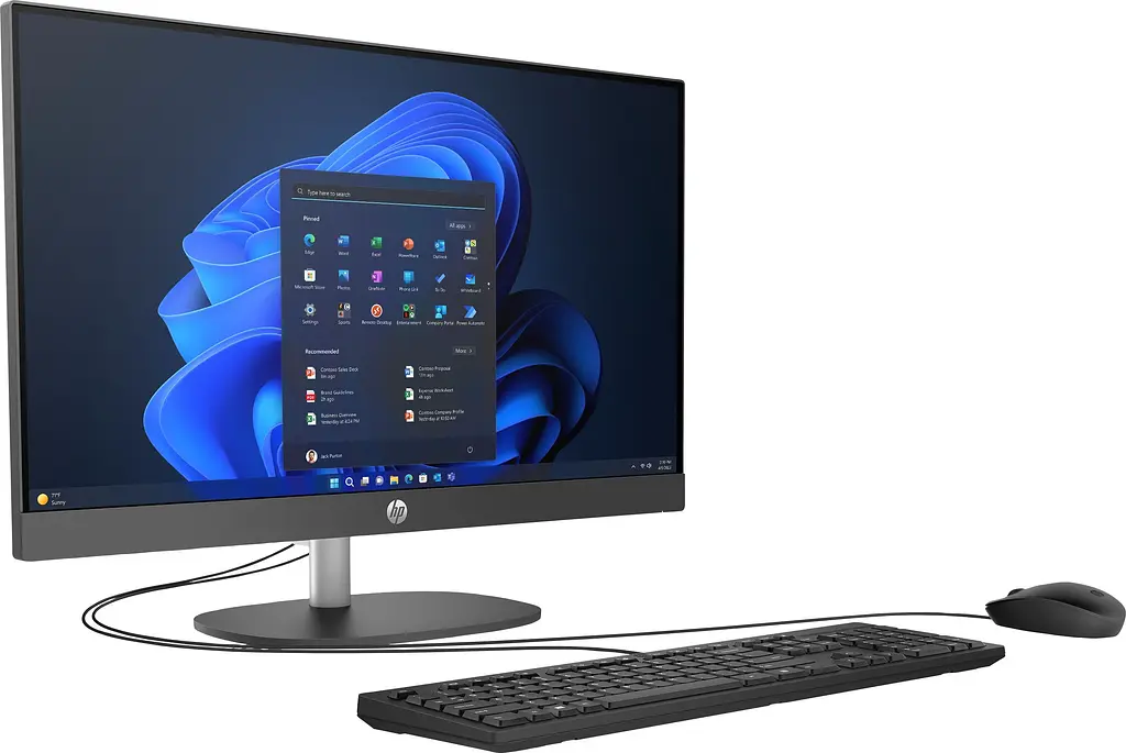 HP Комп'ютер персональний моноблок HP 240-G10 23.8" FHD IPS AG, Intel i5-1334U, 16GB, F512GB, UMA, WiFi, кл+м, 3р, DOS, чорний - фото 7