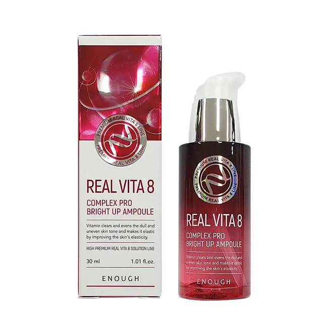 Сироватка для обличчя Enough Real Vita 8 Complex Pro Bright Up Ampoule Вітаміни, 30 мл - фото 2