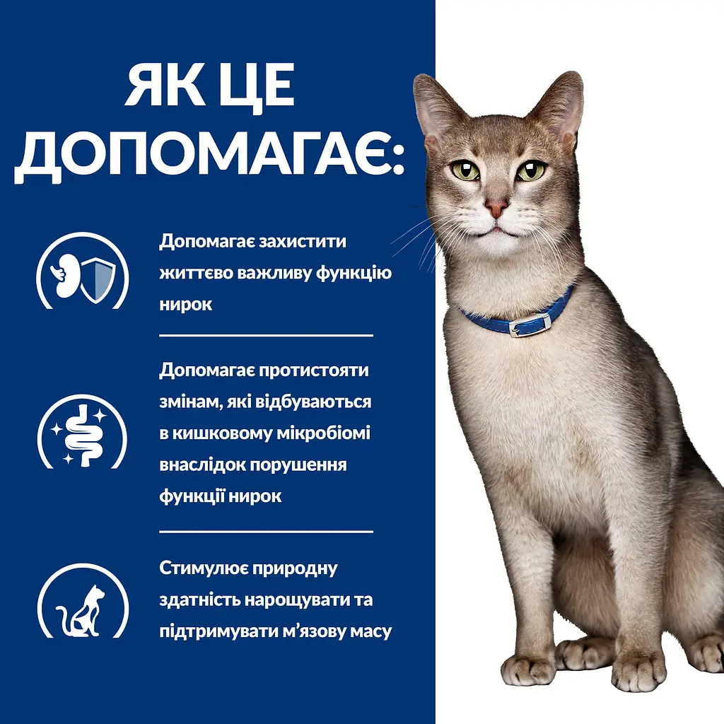 Сухий корм Hill's Prescription Diet ActivBiome+ Kidney Defense для котів підтримання функції нірок, з тунцем, 3 кг - фото 4
