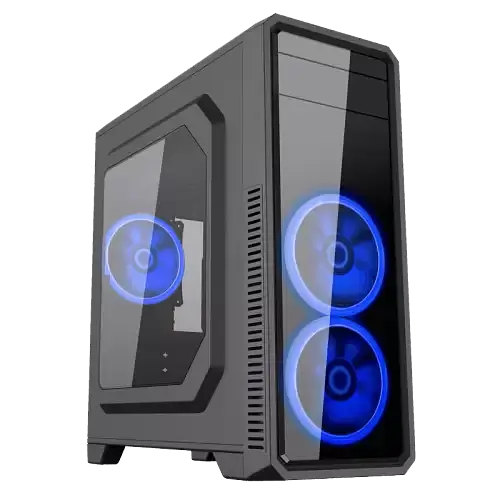 Корпус GameMax G561 Black, без БЖ, Midi Tower, ATX / Micro ATX / Mini ITX, 1хUSB 3.0, 2хUSB 2.0, 3x120 мм LED, 424x200x452 мм - фото 5