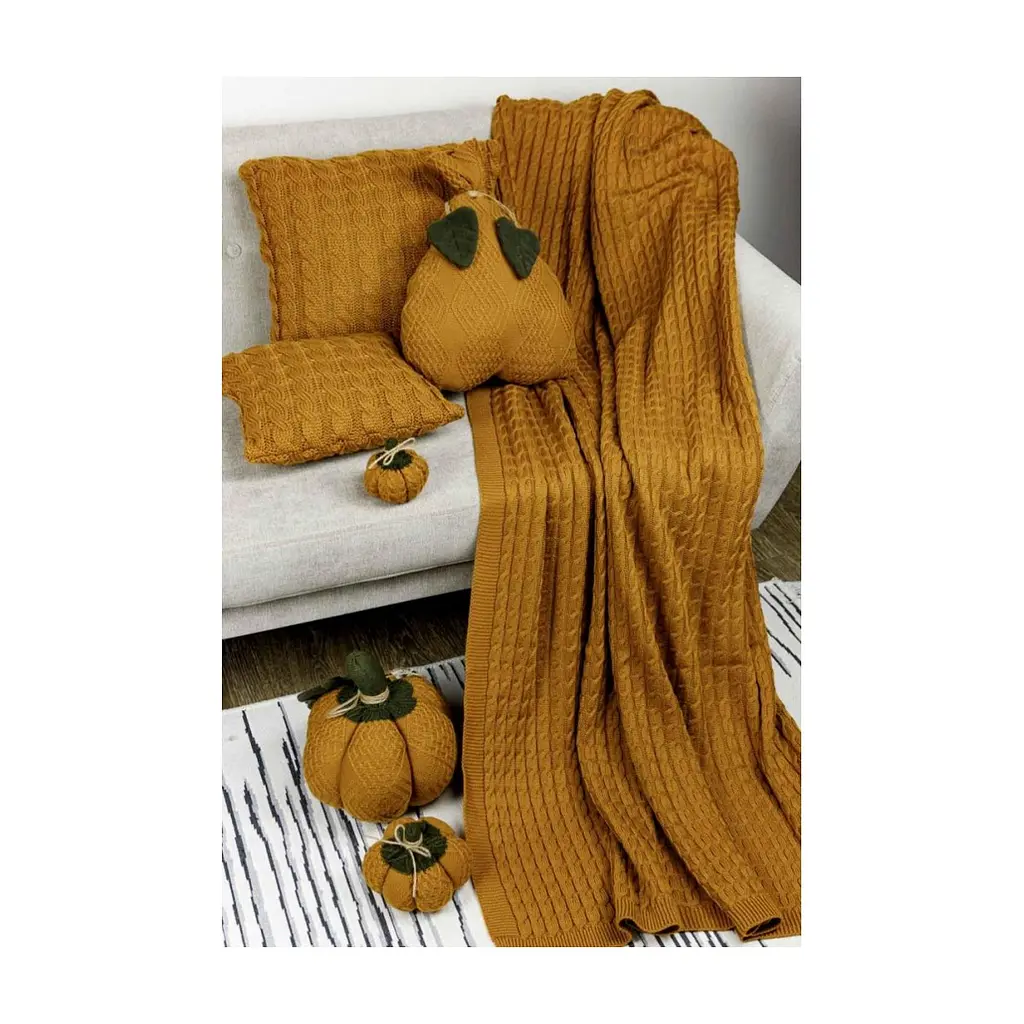 Плед Прованс Happy Fall Kosa Охра 130х170 см (4823093447080) - фото 4