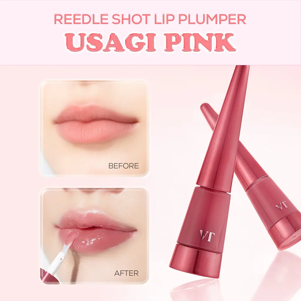 Зволожуючий блиск для губ VT Cosmetics Reedle Shot Lip Plumper Usagi Pink 4.3 г (VTC076) - фото 3