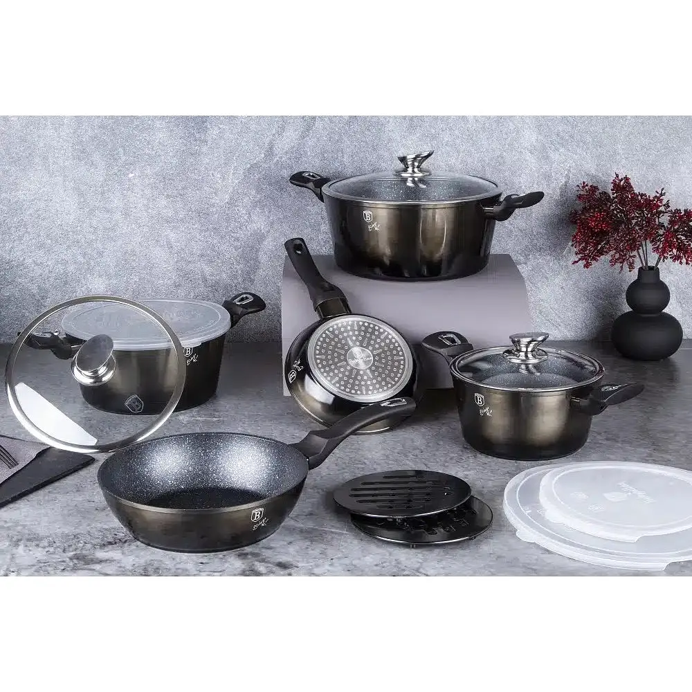 Набір посуду Berlinger Haus Shiny Black 7 предметів (BH 6615) - фото 3