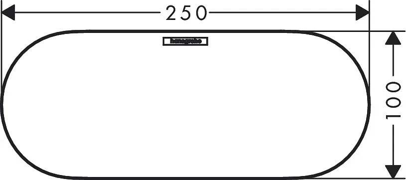 Кришка для полиці Hansgrohe WallStoris 25x10 см Matt Black 27925670, Чорний матовий - фото 2