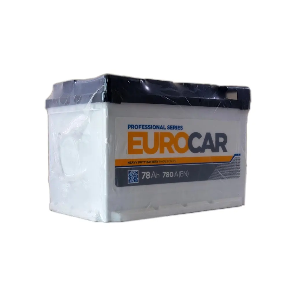 Акумулятор автомобільний EUROCAR 6СТ-78АЗ (0) (-/+) (L3) 780А 12V - фото 2