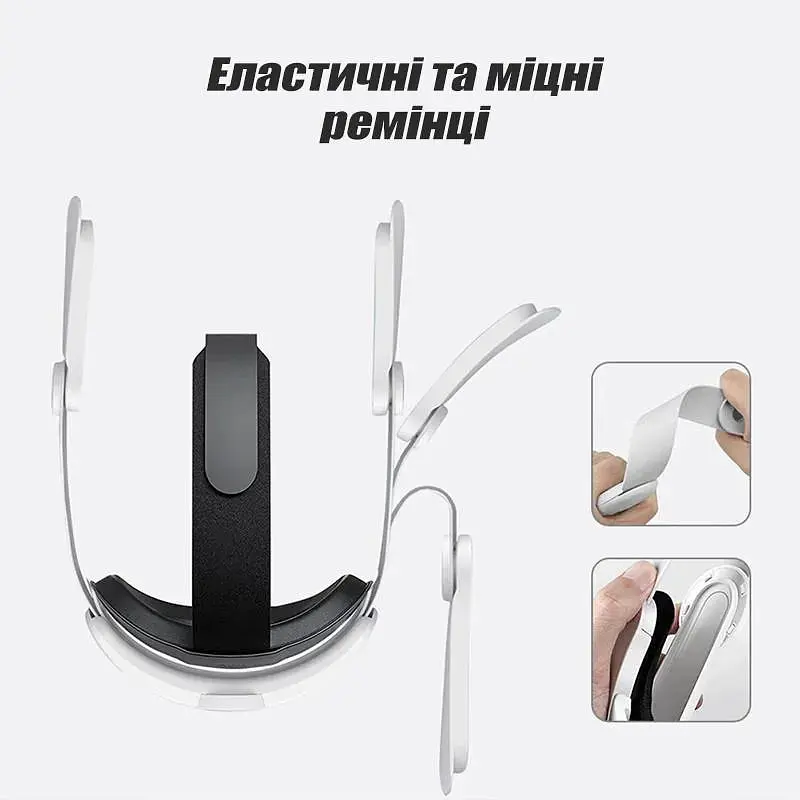 Кріплення-ремінець для VR окулярів Meta Oculus Quest 3 з акумулятором RGB 8000 mAh - фото 9