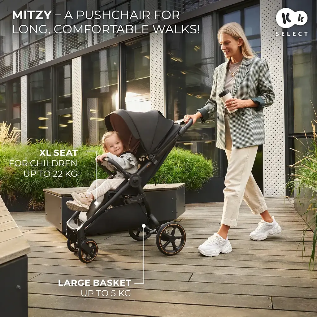 Прогулянкова коляска Kinderkraft Mitzy Ink Black (KSMITZ00BLK0000) - фото 11