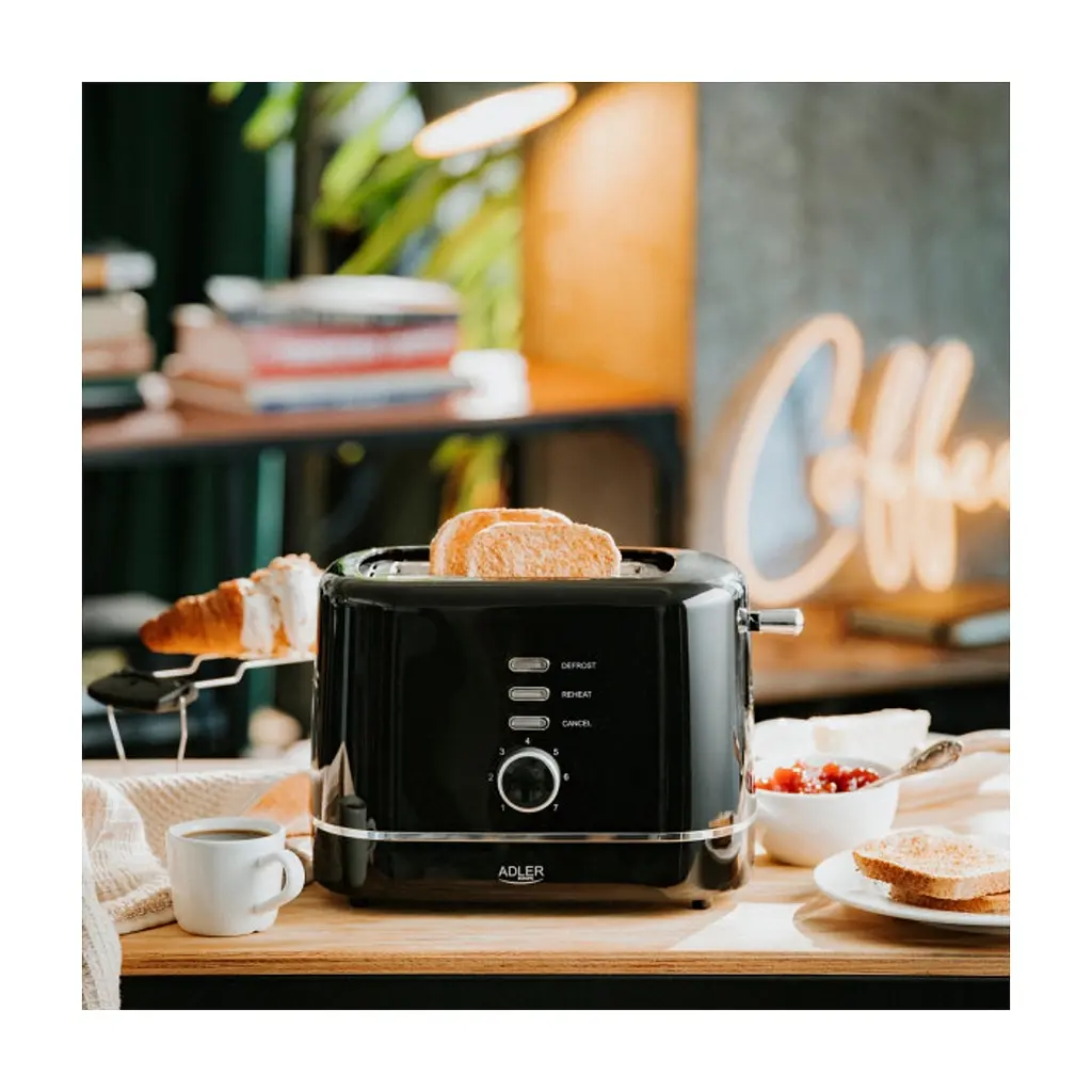 Тостер Adler AD 3224 black - фото 8