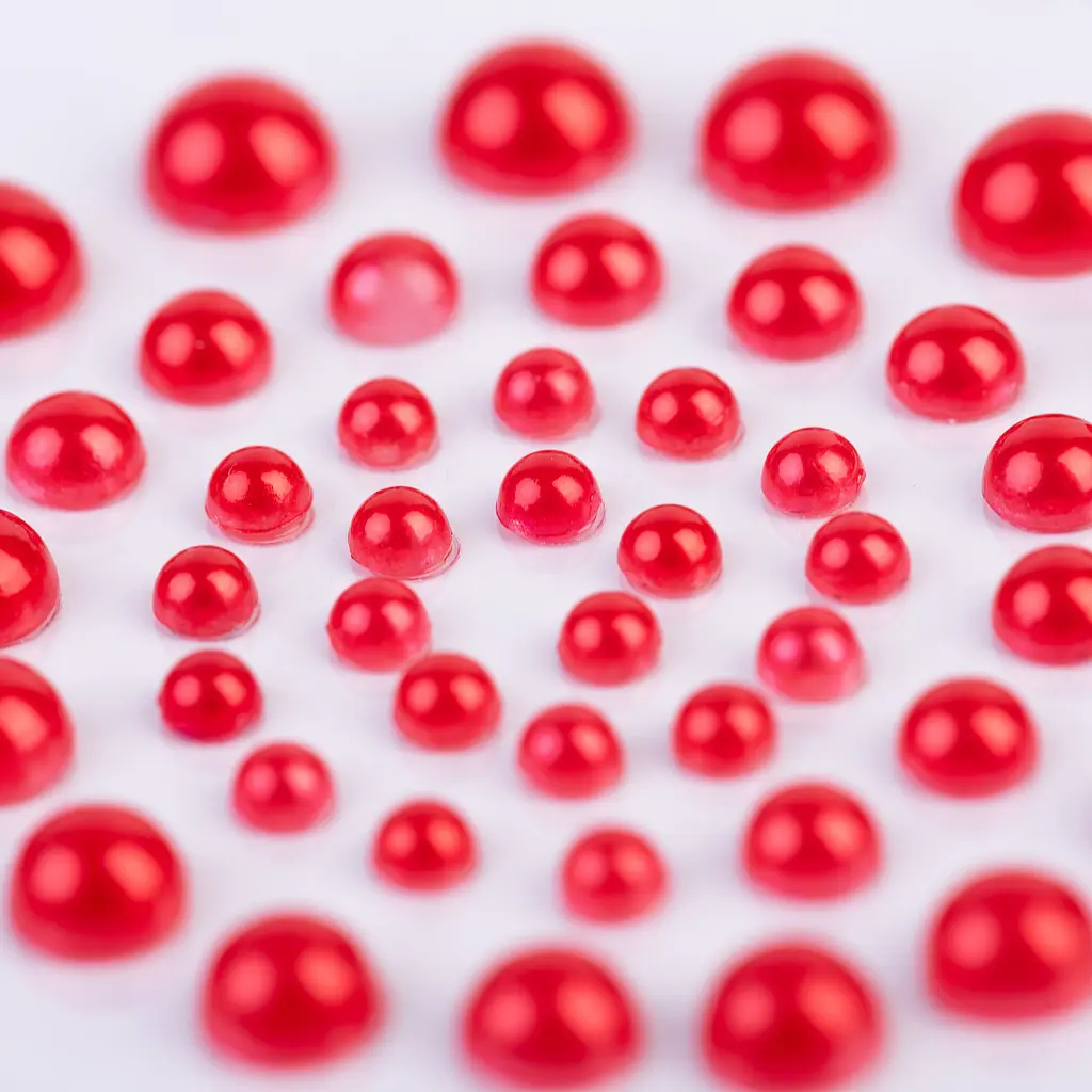 Перлини Santi самоклеючі 50 шт. червоні (952640) - фото 2