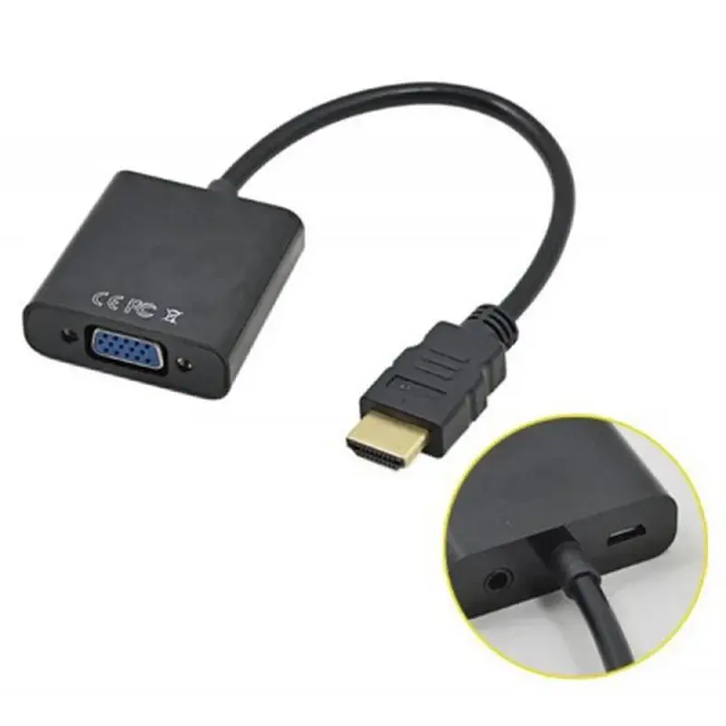Перехідник ST-Lab HDMI male to VGA F (з кабелями аудіо і живлення від USB) (U-990) - фото 8