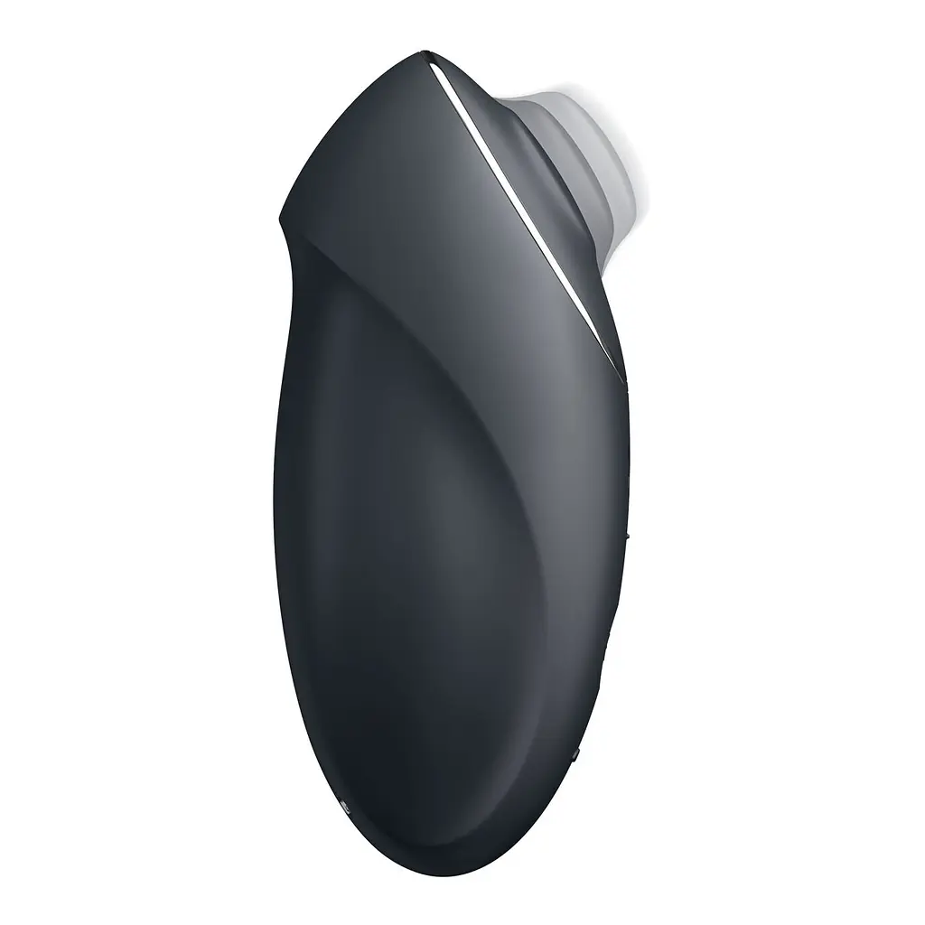 Вібростимулятор-пульсатор Satisfyer Tap & Climax 1 Grey, ефект постукування пальцем, 2 мотори - фото 3
