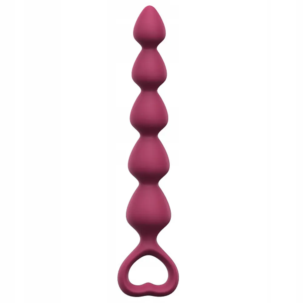 Анальний ланцюжок Love To Love Bing Bang M Plum Star 18.5 см (бордовий) - фото 2