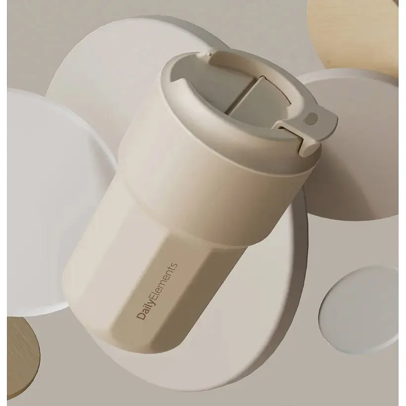 Термокухоль DailyElements Drink Cup 420мл White (DE08BH003) [106767] - фото 4