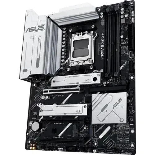 Материнская плата Asus AM5 Prime X870-P, X870, 4xDDR5, Int.Video (CPU), 2xSATA3, 4xM.2, 1xPCI-E 5.0x16, 2xPCI-E 4.0x16, Realtek 7.1, Realtek 2 - фото 6