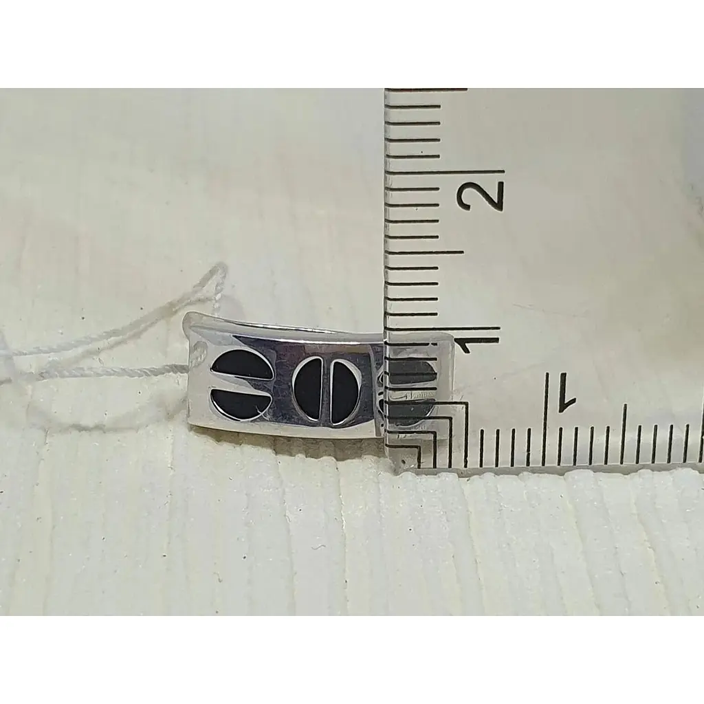 Серебряные серьги Tango с каучуком. 930014С - фото 6