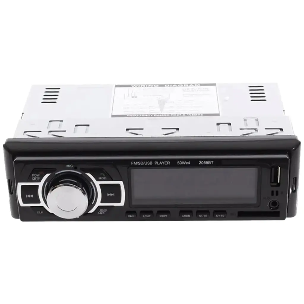 Автомагнітола RGB Technology MP3 2055BT ISO+BT автомобільна магнітола чорна - фото 2
