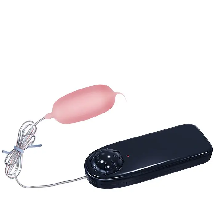 Віброяйце Baile Eleanora Cyber Vibrating Egg Flesh з пультом дистанційного керування, 9.3 см - фото 2
