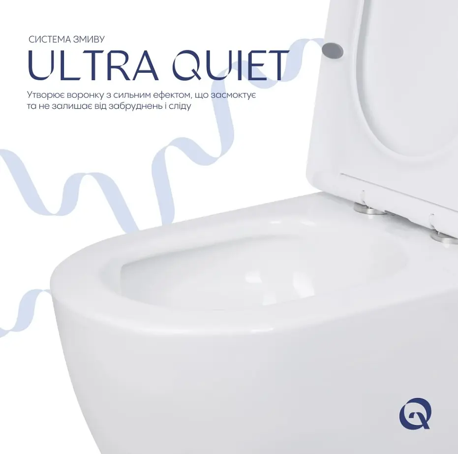 Унітаз підлоговий Qtap Jay Ultra Quiet з сидінням Slim Duroplast/ Soft-close/ Quick Release QT07222175TW - фото 4