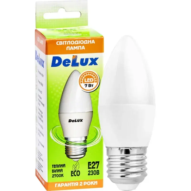 Лампочка Delux BL37B 7 Вт 2700K 220 В E27 (90004071) - фото 3