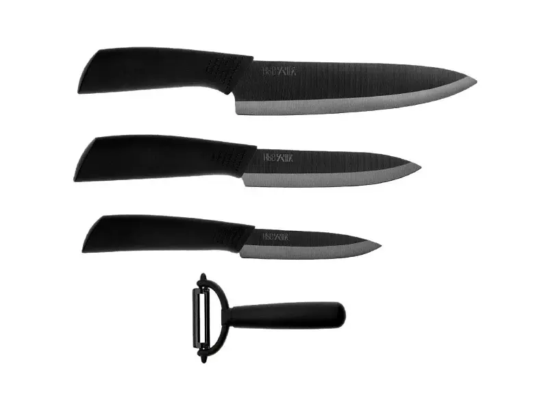 Набір ножів з 4 предметів Xiaomi Nano Ceramic Knifes Set 4 pcs (HU0010)