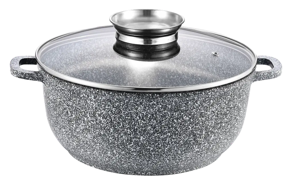 Каструля GT-2604-24 покриття CERAMIC SNOW (24x11,5cм) 4.5л Gusto