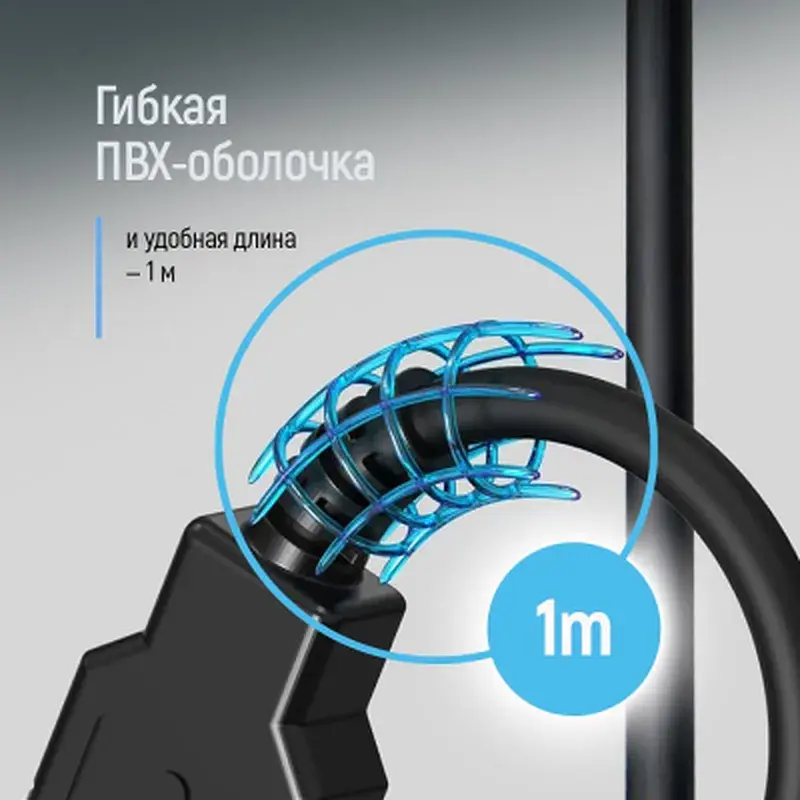 Дата кабель USB 2.0 AM/AM 1.0m black ColorWay (CW-CBUU071-BK) - фото 9