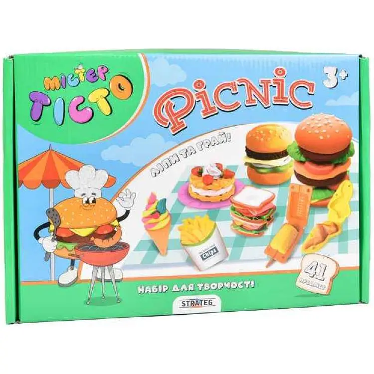 Набір для творчості STRATEG Містер тісто Picnic українською мовою 41015