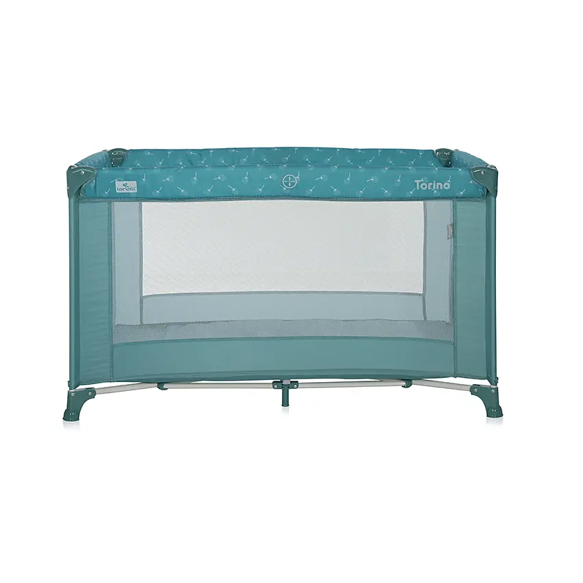 Игровой детский манеж от рождения до 3-х лет Torino 1 Layer Arctic Floral Lorelli Голубой - фото 2