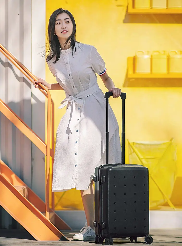 Валіза Ninetygo Polka dots Luggage 24 Black - фото 7