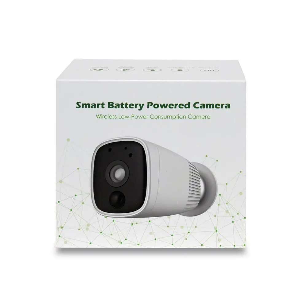 Автономна WiFi IP-відеокамера 2Mp Light Vision VLC-04IB White з підтримкою Tuya, f=3.6mm, на акумуляторних батареях (75-00151) - фото 2