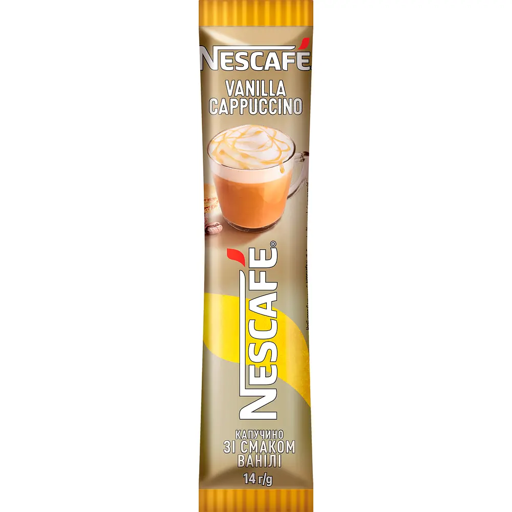 Набір: Кавовий напій Nescafe Vanilla Cappuccino стік 14 г x 20 шт. - фото 2