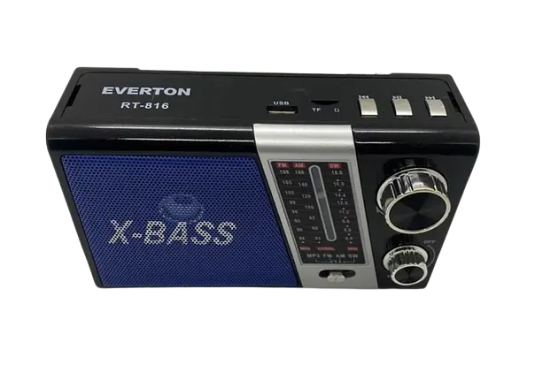Акумуляторний радіоприймач Everton RT-816 з ліхтарем Bluetooth FM USB SD (1756375709) - фото 3