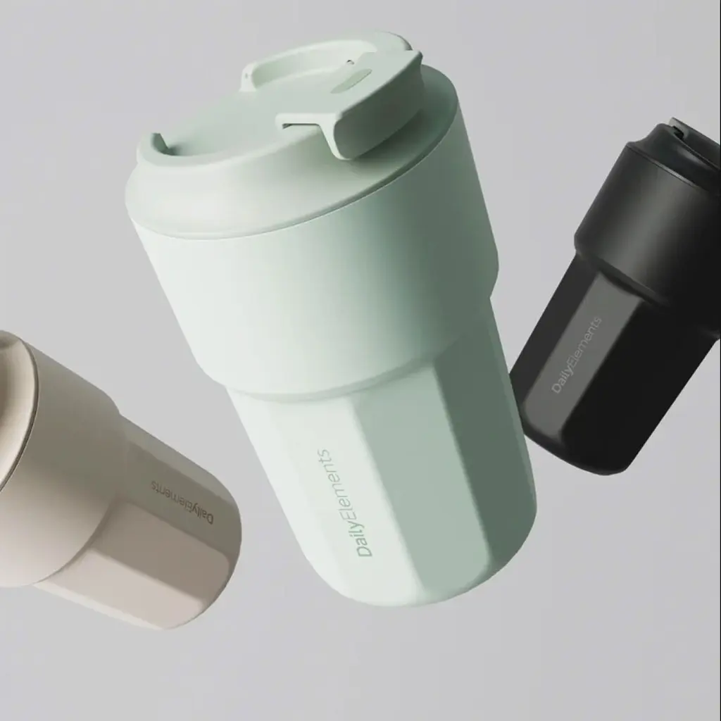 Термокухоль DailyElements Drink Cup 420ml Green [DE08BH003] [134326] - фото 6