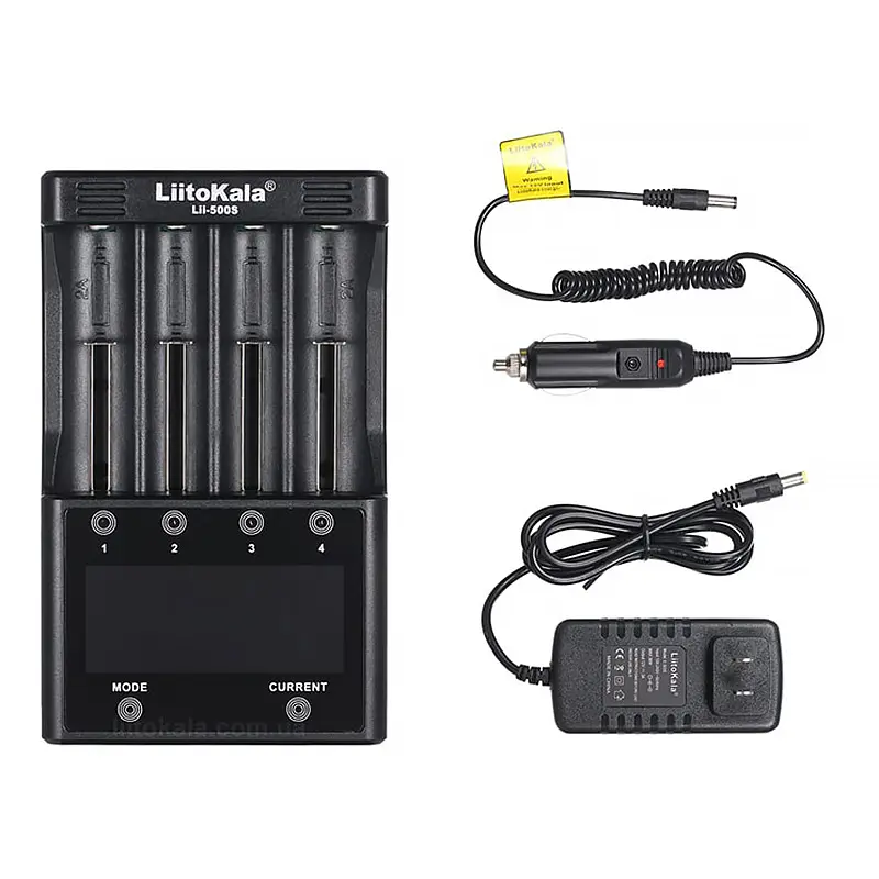 Зарядний пристрій LiitoKala Lii-500S, 4x(Lion/NiMH/NiCd), Power Bank, discharge function, display - фото 5