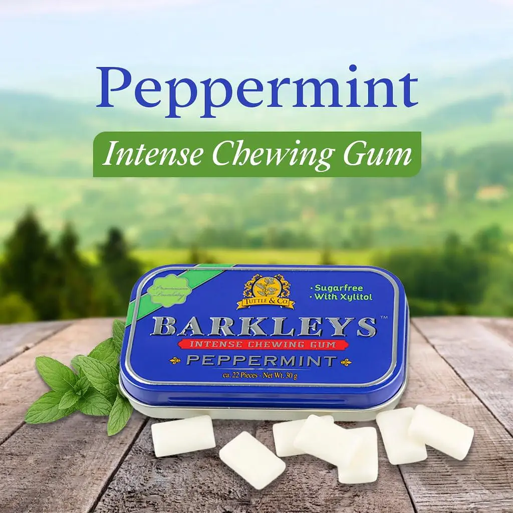 Жувальна гумка Barkleys Chewing Gum Peppermint Sugar Free 30г - фото 6