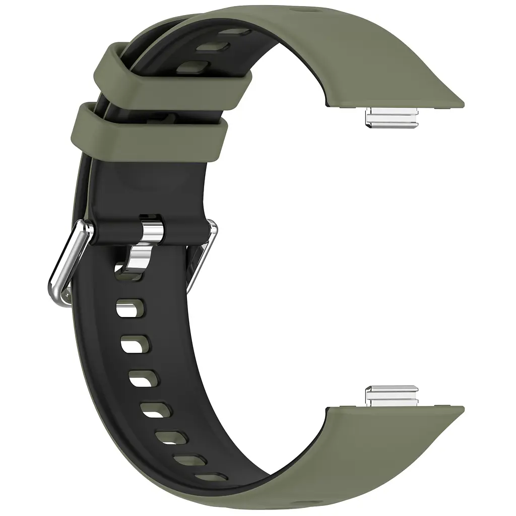 Ремінець ArmorStandart для Huawei Watch Fit 3 / 4 / 4 Pro Khaki Black (ARM89074) - фото 4