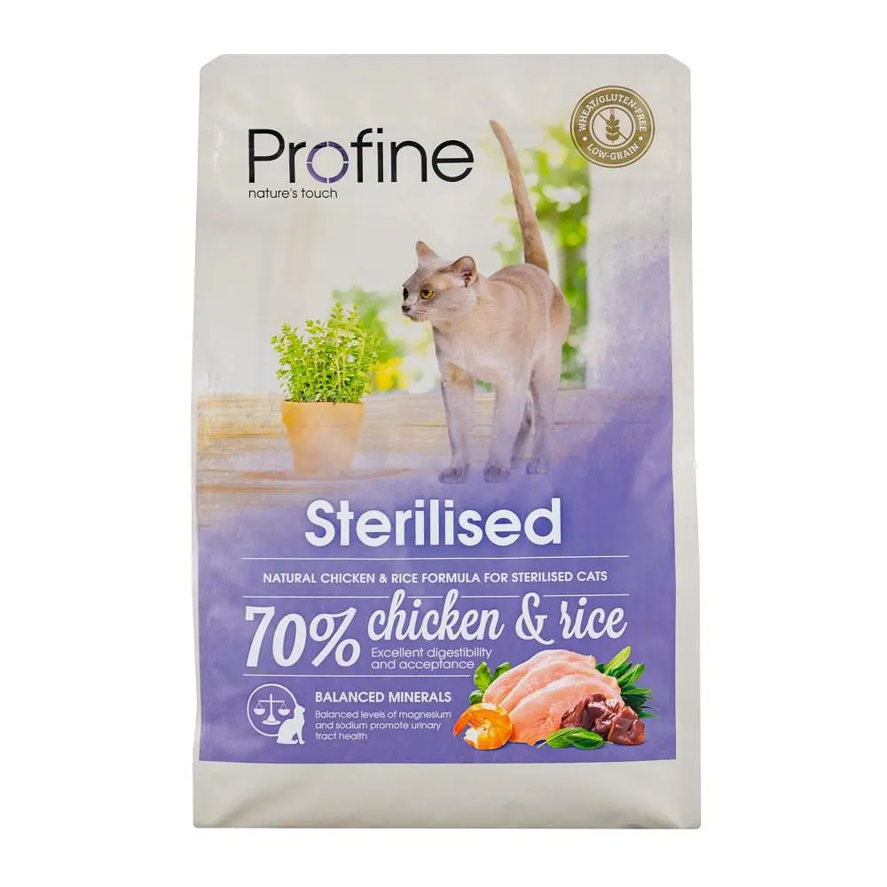 Сухий корм Profine Sterilised для стерилізованих кішок, з куркою та рисом, 2 кг - фото 3