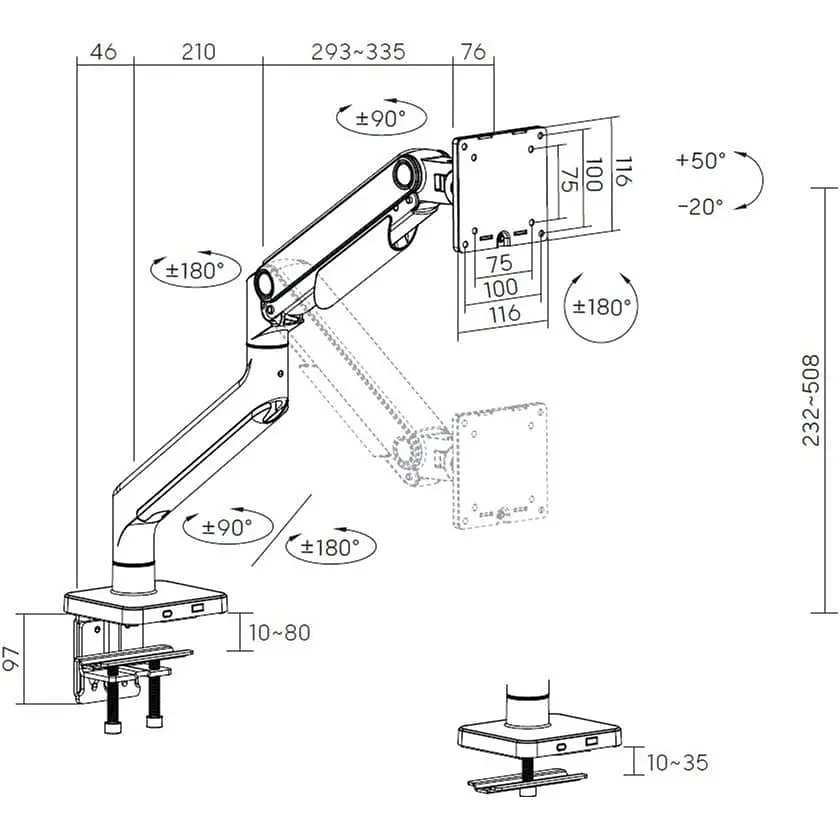 Кронштейн OfficePro MA712B MA712B - фото 6