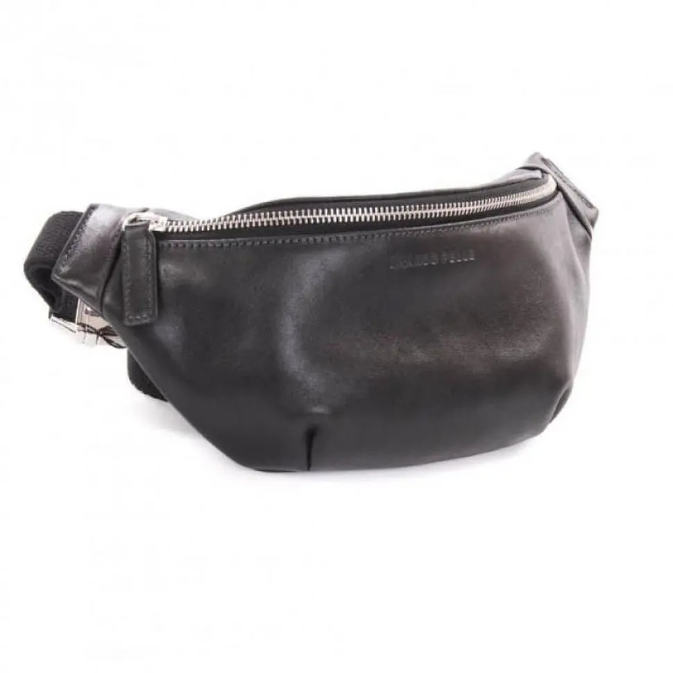Жіноча шкіряна сумка-бананка GRANDE PELLE 11×26×7 см sum0026373 - фото 5