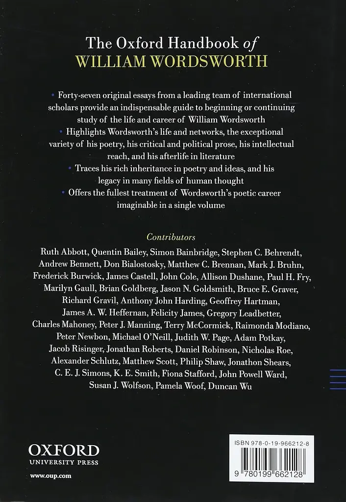 The Oxford Handbook of William Wordsworth - фото 2